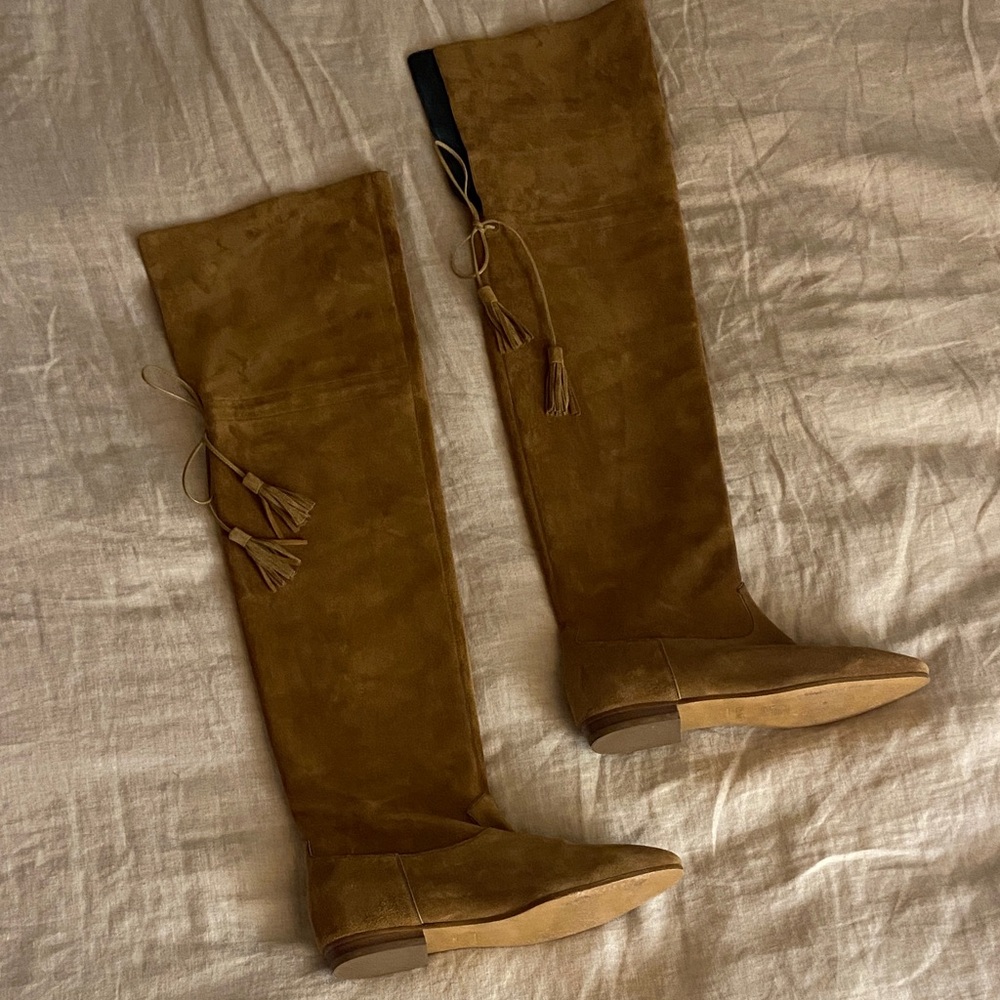 Celine Brown Suede Knee-High Boots size 39.5